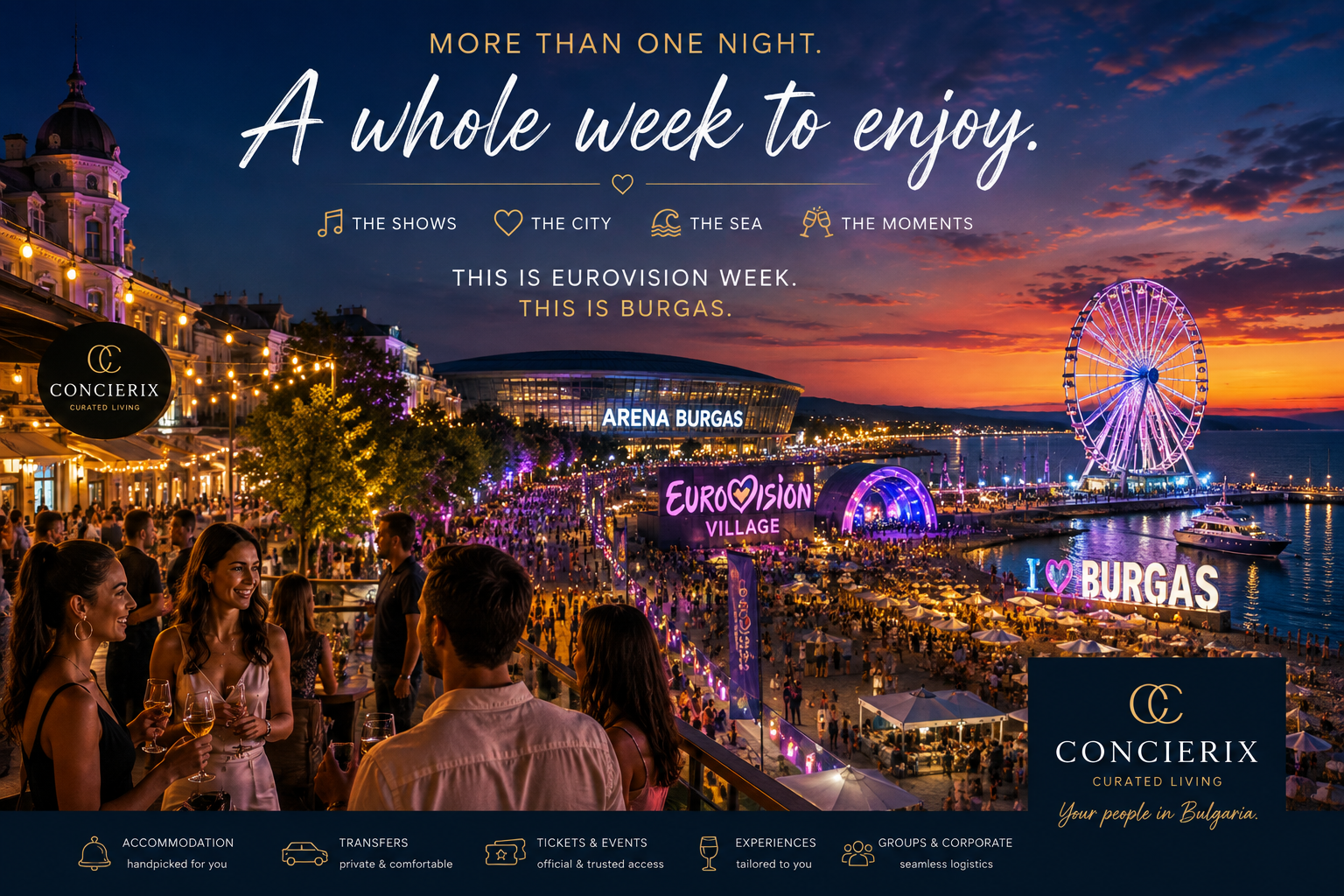 Eurovision 2027 in Burgas – a full Eurovision week of music, events, Black Sea atmosphere and city experiences